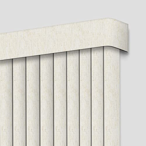 HousCa Blackout Vertical Blinds Window Shades, Linen Beige Custom Window Blinds Energy Saving UV Protection Noice Reduce Vertical Blinds for Windows, Patio Doors, Sliding Doors