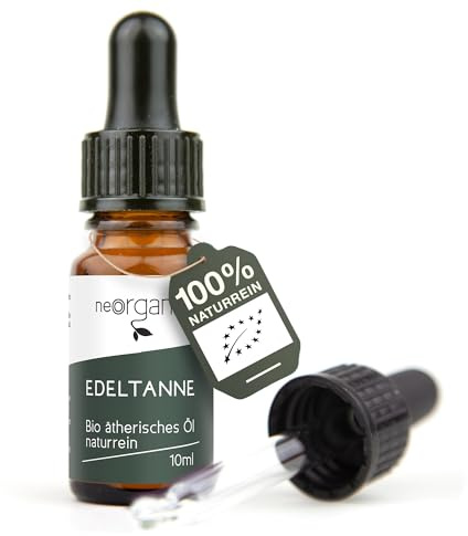 NeoOrganic® Bio Edeltannenöl (Abies Alba Mill.) auch Weißtanne – 100% naturreines ätherisches bio Edeltannenöl– 10ml