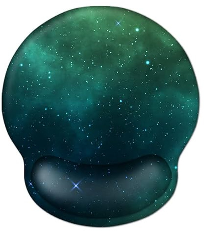 AOKSUNOVA Ergonomisches Mauspad Mousepad mit Handauflage Mouse Pad Grün | Ergonomisches Mauspad mit Memory Schaum Handauflage,Komfortable Handgelenkstütze,Rutschfeste Basis für Büro und Gaming