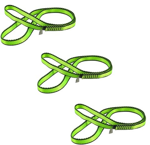 NewDoar Kletterschlinge 16 mm Nylon-Schlingenläufer 22 KN 4840 LB Kletterseil zum Klettern, Erstellen von Ankersystemen, Abseilausrüstung, perfekt für Baumarbeiten-Green/30/3