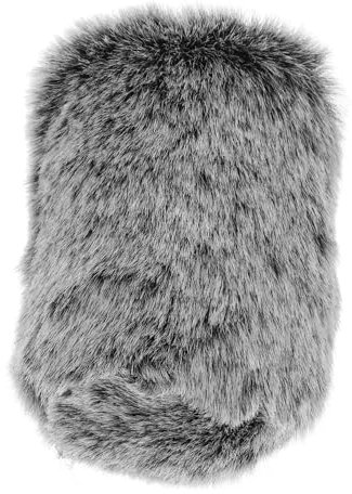 Parliky Winddichter Mikrofonwindschutz Aus Weichem Stoff Universelle Mikrofonhülle Für Handmikrofone Mikrofonabdeckung in Schwarz Weiß Grau Für Outdoor Aufnahmen