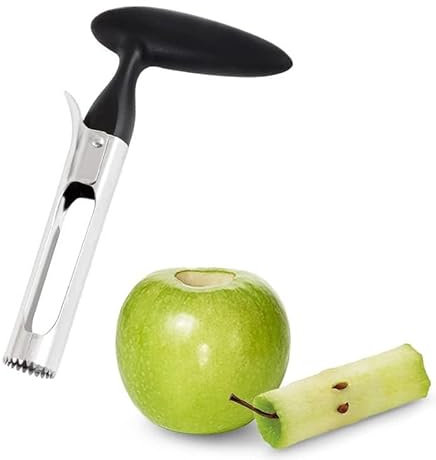 Descorazonador de Manzanas,Cortador de Acero Inoxidable Saca Corazon Manzana Removedor de Descorazonador de Manzana Cortador Manzana para Hogar Cocina Peras Pimientos Miel Gala Manzanas