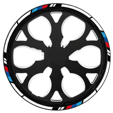 Felgendekoration Motorrad Radnabe Aufkleber Für NVX/für AEROX155 13 14 15 16 Zoll Aufkleber Reflektierende Felgenband Streifenband Langlebig und attraktiv(16 inch)