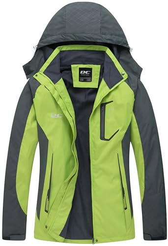 DCmount Regenjacke Damen Wasserdicht übergangsjacke damen Outdoor Wanderjacke softshelljacke für damen mit Kapuze