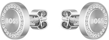 BOSS Jewelry Steckerohrringe für Damen Kollektion IONA in Edelstahl verziert mit Kristallen - 1580558