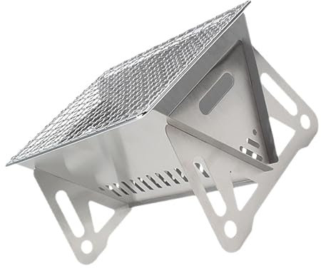 FONDOTIN Tragbarer Camping Grill Faltbarer Abnehmbarer Barbecue Grill Für Outdoor Leicht Und Platzsparend Für Grillabende Und Campingausflüge