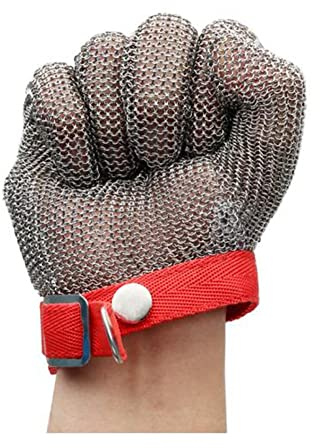 Cut Resistant Gloves, Metal Anti-cutting Gloves,Chef Woodwork Porters Clothing Cutting Workers Safety Work Gloves,For Both Left And Right Hands