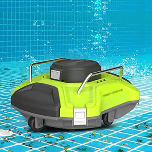 IYUESQ Aspirateur Automatique pour piscines Hors Sol et creusées, Robot Nettoyeur de Piscine, stationnement Automatique, autonomie de 90 Minutes