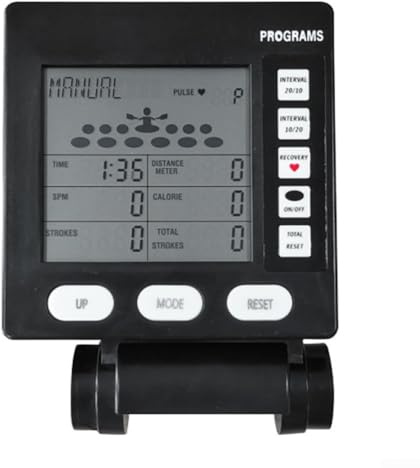 JoyousMall Rowing Machine LCD Display Monitor, Rowing Machine Display Stationary Bike Meter Counter Speedometer for Effective Training