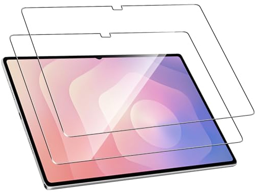 Natbok 2 Stück für Panzerglas für Samsung Galaxy Tab S10 Ultra 14,6 Zoll, Ultra-klar Galaxy Tab S10 Ultra Schutzfolie, 9H Härte, Ultrabeständig, Anti-Bläschen, Anti-Fingerabdruck Displayschutzfolie
