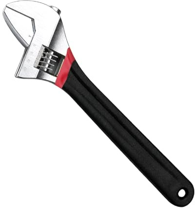Ulvironte 150mm(6 Inch) Adjustable Spanner Wrench, 20mm Wide Jaw Opening | High Carbon Steel Non‑Slip Handle, Metric Scale, Plumbing DIY Hand Tool for Home Garage & Sink Repair