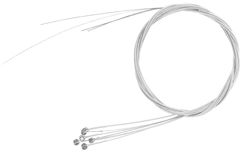 SOLUSTRE 6 Stück Versilbertes Gitarrensaiten set für Akustische und Klassische Gitarren Rostbeständig Langlebig Einfache Montage Ersatzteile für Musikinstrumente Verbesserter Klang