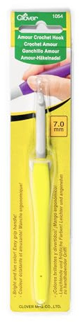 Clover Amour Crochet Hook (7.0 mm),Yellow