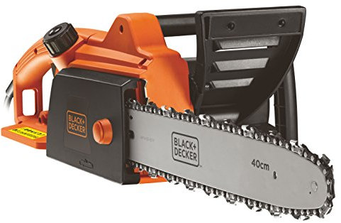BLACK+DECKER Motosega Elettrica Lunghezza Barra E Capacità Di Taglio 40 Cm, Doppia Impugnatura 1800 W, CS1840-QS