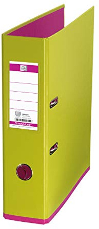 Oxford Ordner A4, myColour, 8 cm breit, zweifarbig in hellgrün und pink