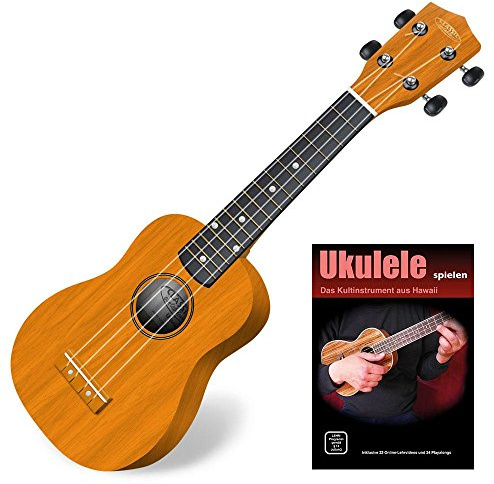 Classic Cantabile US-100 NAT Sopran-Ukulele Natur Set inkl. Lernheft