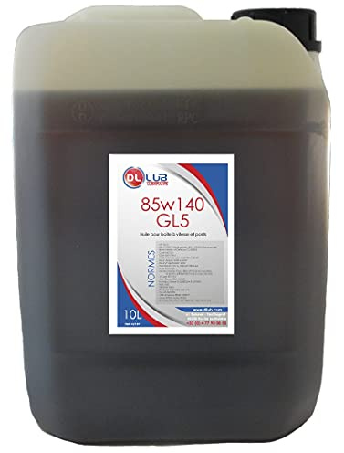 DLLUB - HUILE BOITE A VITESSE ET PONT 85W140 GL5-10 litres