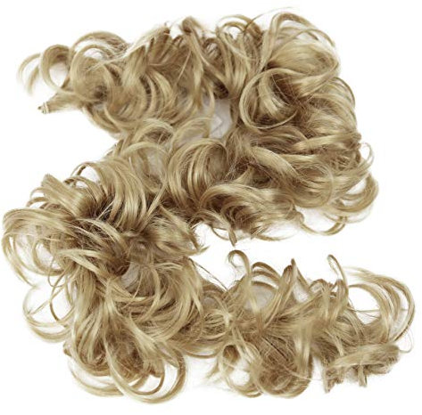 CAISHA XXL Posticcio Capelli Elastici Acconciature Da Sposa Voluminoso Riccio Chignon Biondo HW17