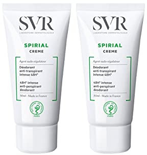 SVR Spirial Crème Déodorant Anti-Transpirant Intense 48H Lot de 2 x 50 ml