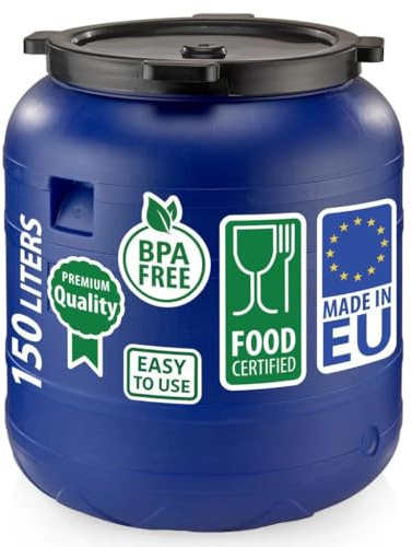 Sterk Plast Fass: Durchmesser: 55 cm, Fassungsvermögen: 150 Liter