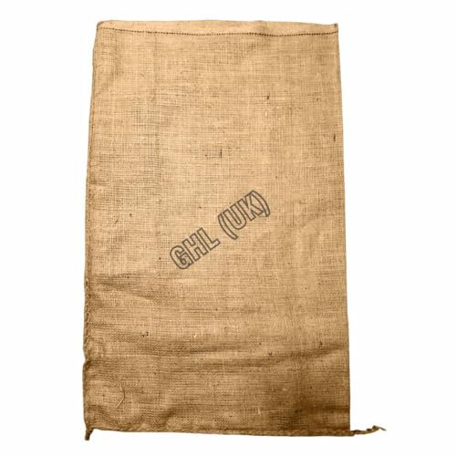 Jute Hessian Sacks Bags 5kg to 50kg Potato Vegetable Storage Sack (1, 32X43)