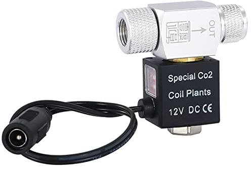 CENPEK Electroválvula DC CO2 para Acuario Sistema de CO2 Regulador Magnético para Acuario, Acuario, Agua, Plantas, Hierba, Cultivo Fácil de Instalar