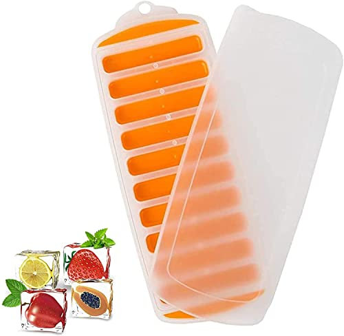 1 pezzi Stampo Ghiaccio con Coperchio, Silicone Vaschetta del Ghiaccio,Ghiaccio Stampo per Alimenti per Succo e Bevande, Bevande Congelate, Whisky