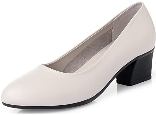 Zaylee Escarpins Escarpins à talons hauts pour femme Chaussures à talons hauts Chaussures de costume traditionnel Blanc EU42