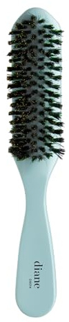 Diane 100% Boar Smoothing Hair Brush for Smoothing Frizz and Flyaways, Laying Down Hair Edges and Taming Baby Hairs - Use for a Glossy Finish on Ponytails, Buns and Updos