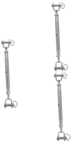 Gatuida 3pcs Turnbuckle Fasteners Bolt Lock Wire Rope Tensioner Rope Screw Screw Turnbuckle for Mountaineering