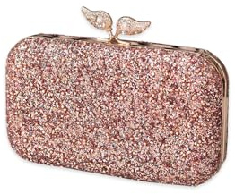 CORIOS Damen Perlen Clutch Tasche Luxus Pailletten Abendtasche Hochzeit Brautbörse Strass Portemonnaie Tasche Elegante Handtasche Kette Schultertasche Umhängetasche Champagner