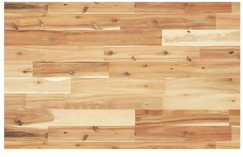 vidaXL Tablero Escritorio Madera Maciza Acacia sin Tratar 140x50x4 cm, encimera, encimera de baño, encimera de Garaje, encimera de Cocina