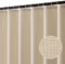 MIULEE Cortina de Ducha de Lino Texturizado 150x180 cm Beige Claro, Cortinas de Ducha Impermeables de poliéster de Lujo para hoteles, Cortina de baño de Tejido Lavable antimoho con 10 Anillas