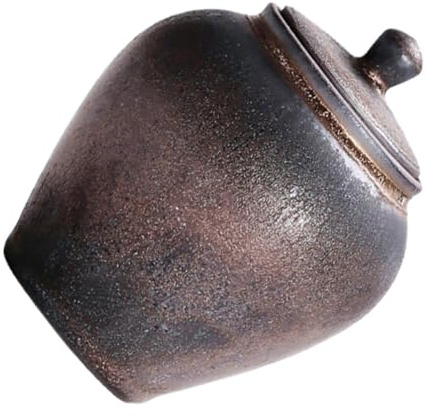PRETYZOOM Bocal À Thé Scellé En Céramique Japonaise Boîte De Rangement Pour Thé Grains Noix Couvercle Hermétique De Cuisine