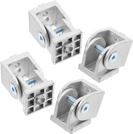 GLEAVI 4stücke Teiliges Flexibler Drehgelenkverbinder Aus Zinklegierung Kompatibel Mit Aluminiumprofil Robustes Aluminium-extrusionszubehör Für Vielseitige Montageoptionen