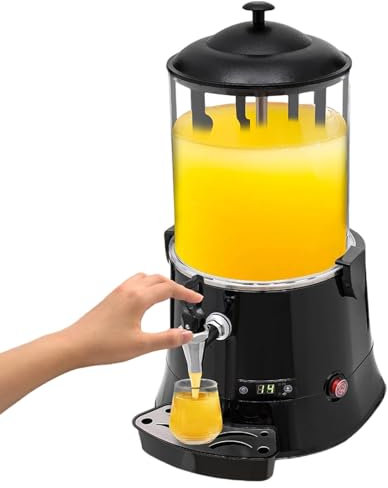 Hot Chocolate Maker, 10L Chocolate Auto Warmer, 30℃~90℃ Hot Chocolate Dispenser, Chocolate Hot Drink Machine, with Stirring Function, for Chocolate Coffee Milk Tea Juice,110V