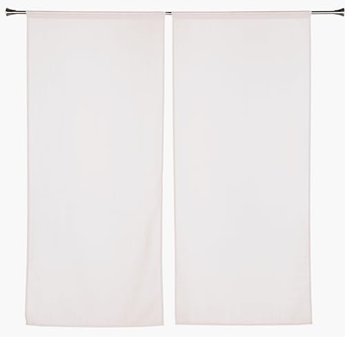 Linder - Visillo para Cortinas (45 x 120 cm, 100% poliéster, Certificado Öko-TX, Tejido y teñido en Francia, colección Etamine Helada