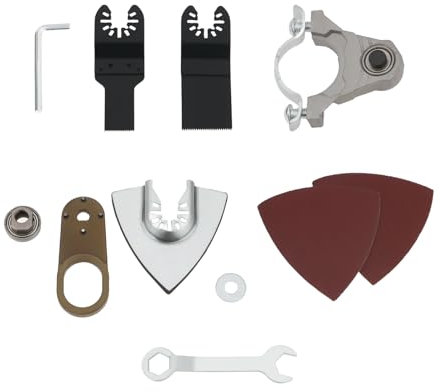 ECSiNG 1 Juego de Amoladora Angular Convertidor Herramienta Oscilante Accesorios de Herramienta Oscilante Multifuncional para Amoladora Angular #100mm Lijado Pulido Y Pulido de Paredes de Madera