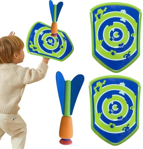 Lancio di gioco bersaglio, gioco di lancio di dardo,del razzo Sticky Dart Board Schiam Dart Catcher - Soft Eva, giocattoli interattivi genitore-figlio, coordinamento occhio-mano per ragazzi per ragazz