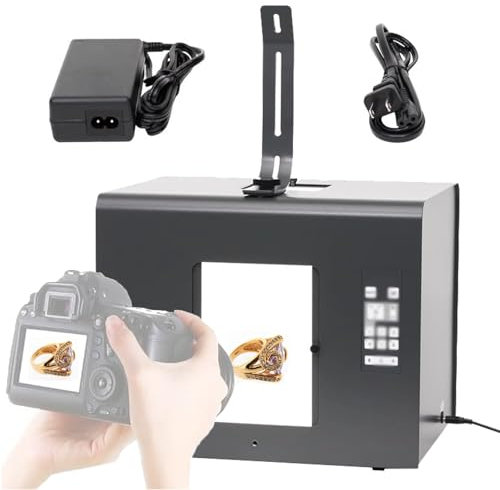 Bärbar liten ljuslåda för hemmafotografering i studio, kamera, fotograferingstält med 6 växlande ljuskälllägen, 5500k dimbar LED-ljuslåda för fotografering (kamera ingår ej),M