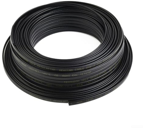 Temperature Self-Limiting Heating Cable for Roof Gutter Pipe Protection Anti-Freeze Electric Heating Wire 220V(5M)