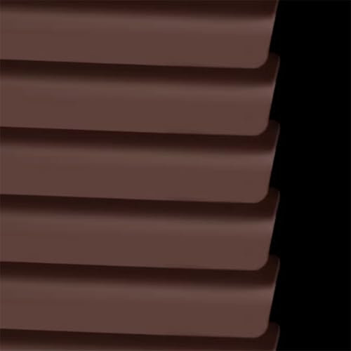 Braun Aluminium Jalousie Verdunkelungsrollo Seitenzugrollo Plissee Schalusie Fenster Jalousien Sonnenschutzrollos Für Haus/küche/büro,Individuell Gestaltbar (120×140cm)