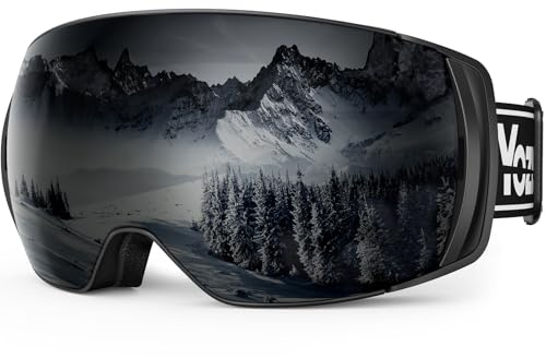 YOZISS Snowmobile Ski Goggles Women Men Youth, OTG Snowboarding Goggles, Anti-fog Snow Goggles UV400 Dual Lenses for Skiing Snowboarding Snowmobile