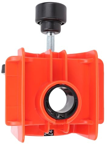 HELEVIA Türschloss-Installations-Kit, Professionelles Einstellbares Jig-Werkzeug für 1-3/8 Zoll Bis 1-3/4in Dicke Holztüren Orange