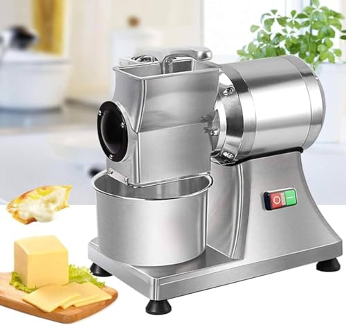 Grattugia elettrica per formaggio, 550 W rotativa in acciaio inox grattugia per triturare formaggio, burro e briciole di pane