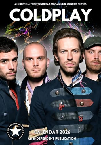 COLDPLAY Wandkalender 2026 A3 inoffizielle Hommage