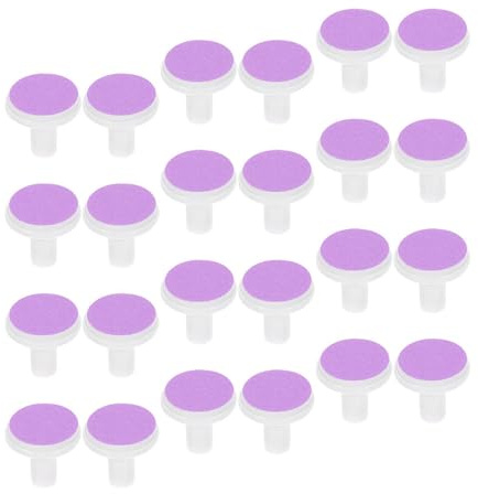 ELAYARD Lot de 24 Tampons de Rechange pour Coupe-ongles Électrique Bébé, Meules Universelles en Plastique et Papier de Verre, Sûrs pour Doigts de Nourrissons