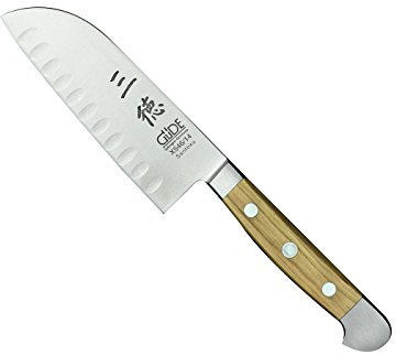 Güde Alpha Olive Santokumesser m. Kulle Klingenlänge 14 cm x546-14, Messer - Solingen - Deutsche Qualität, robust - scharf - geschmiedet - hochwertig