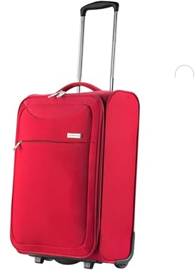CarryOn Air Weicher Handgepack Koffer 55cm - Ultra Leichte Kabinenkoffer 37 Liter mit 2 räder (Röt, Kleine)