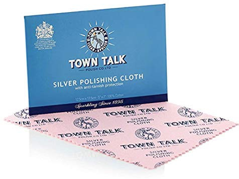 Town Talk Silver Polishing Cloth 4 Pack (12.5cm x 17.5cm)